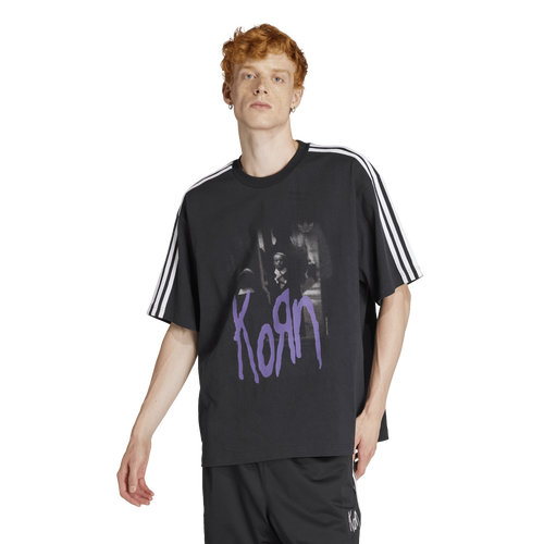 

adidas Originals Mens adidas Originals Korn Graphic T-Shirt - Mens Black/Multi Size XL