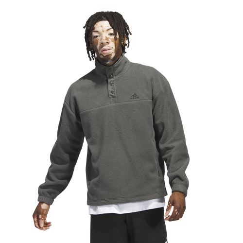 

adidas Mens adidas Polar Fleece Pullover - Mens Grey Size S