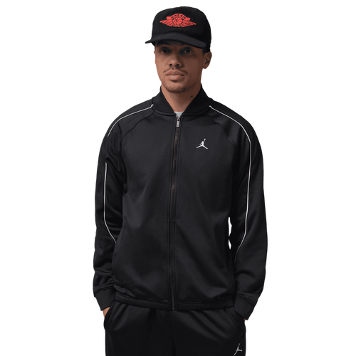 MENS - Jordan Brooklyn Tricot Track Suit Jacket - Black/White