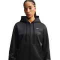 Nike Therma-FIT Studio Fleece Sport Full Zip Hoodie - Nike Black/White