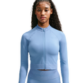 Nike Pro Dri-FIT Seamless FZ Midlayer - Nike Work Blue