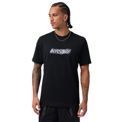 Men's - Jordan NY V NY T-Shirt  - Black /White