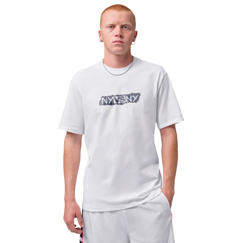 MENS - Jordan NY V NY T-Shirt - White /Black