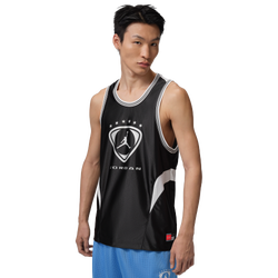 Men's - Jordan Brooklyn FC Sleeveless Jersey - White/Black/Metallic Silver