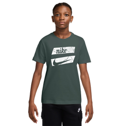 Boys' Grade School - Nike NSW Block T-Shirt - Green/White