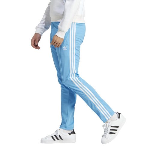 Shop Adidas Originals Mens  Beckenbauer Classics Lifestyle Track Pants In Semi Blue Burst