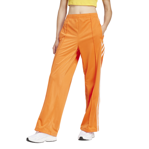 Shop Adidas Originals Womens  Firebird Track Pants In Orange