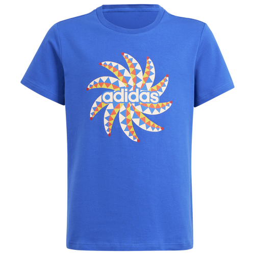 

Boys adidas adidas Farm Graphic T-Shirt - Boys' Grade School Chalk White/Bold Blue Size M