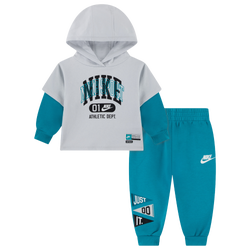 Boys' Infant - Nike NSW Multisport Fleece PO Set - Energy/Gray