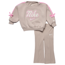 Girls' Infant - Nike Juxta Bow Stripe Set - Pink/Moon Particle