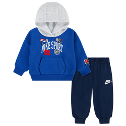 Boys' Infant - Nike NSW Multisport Fleece PO Set - Blue/Midnight Navy