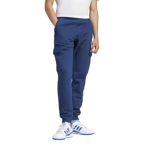 

adidas Originals Mens adidas Originals Trefoil Essentials Cargo Pants - Mens Night Indigo/White Size M