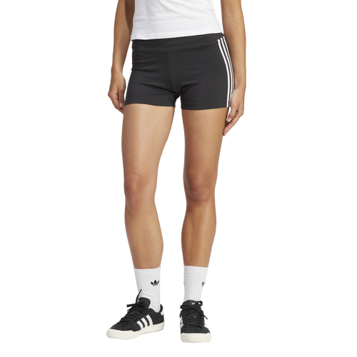 

adidas Originals Womens adidas Originals 3 Stripe Booty Shorts - Womens Black/White Size XL