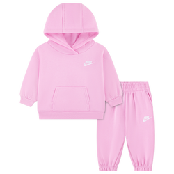 Girls' Infant - Nike Club Fleece Oversized Set - Pink/Pink Rise