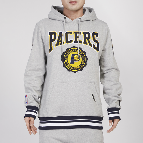 Pro Standard Mens  Pacers Crest Emblem Fleece P/o Hoodie In Gray