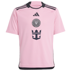 Boys' Grade School - adidas Messi Miami Soccer Jersey - Easy Pink/Black