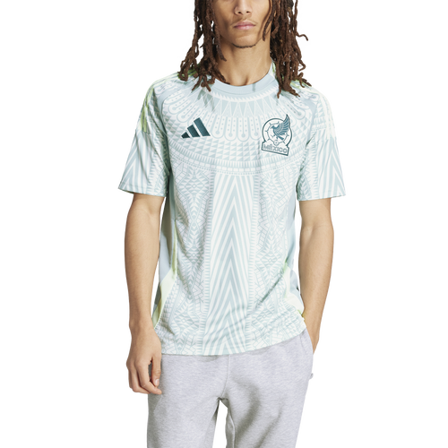 

adidas Mens Mexico adidas Mexico 2024 Away Soccer Jersey - Mens Linen Green Size XL