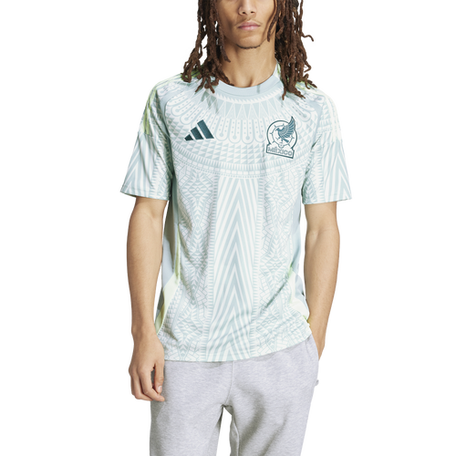 

adidas Mens Mexico adidas Mexico 2024 Away Soccer Jersey - Mens Linen Green Size S