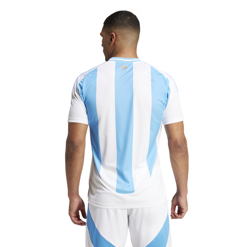 Blue and white soccer jersey on sale