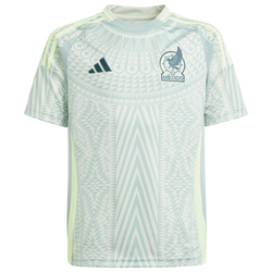 Boys' Grade School - adidas Mexico 2024 Away Soccer Jersey - Linen Green