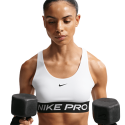 Women's - Nike Pro Dri-FIT 365 LS Bra - White/Black/White