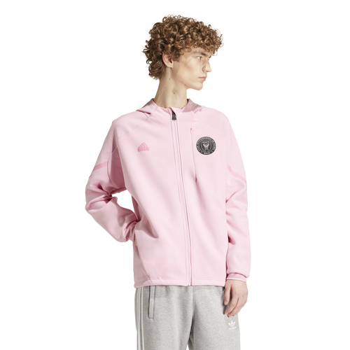 Adidas Originals Mens Adidas Inter Miami Cf Designed Gameday Anthem Jersey In Light Pink