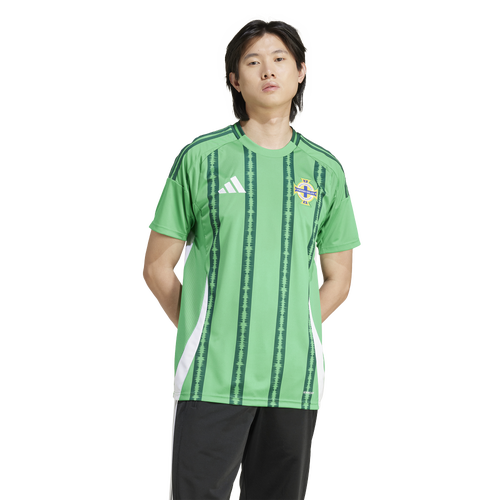 

adidas Mens Ireland adidas Northern Ireland 2024 Home Soccer Jersey - Mens Vivid Green Size M