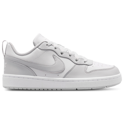 Boys' Grade School - Nike Court Borough Low - White/Gray