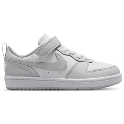 Boys' Preschool - Nike Court Borough Low 2 - White/Gray