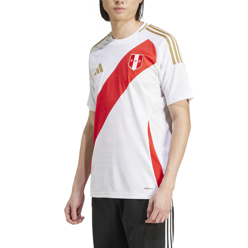 

adidas Mens adidas Peru 2024 Home Soccer Jersey - Mens White Size XXL