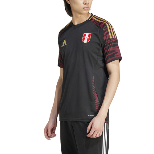 Shop Adidas Originals Mens Adidas Peru 2024 Away Soccer Jersey In Black