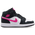 Jordan Air Jordan 1 Mid SE - Girls' Grade School White/Black/Pink