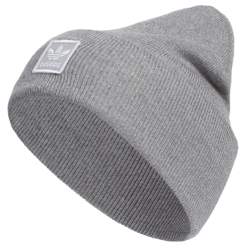 

adidas Originals Mens adidas Originals Tall Utility Beanie - Mens Gray Stone/Gray White Size One Size