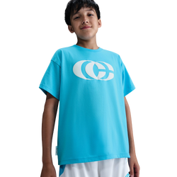 Girls' Grade School - Nike Caitlin Logo T-Shirt - Blue/Blue