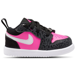 Girls' Toddler - Jordan Air Jordan 1 Low SE - Black/Pink/White