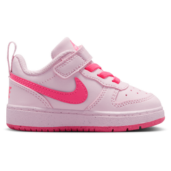 Girls' Toddler - Nike Court Borough Low Recraft - Pink/White