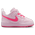 Nike Court Borough Low Recraft - Girls' Toddler Pink/White