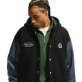 Nike Club Wool Varsity Jacket NCC - Nike Black/Obsidian Sanddrift