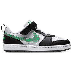 Boys' Preschool - Nike Court Borough Low Alien - Black/Silver/White