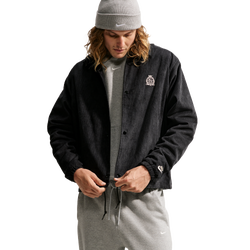 Men's - Nike Club Cord Coaches Jacket NCC - Black/Sanddrift