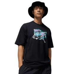 Men's - Jordan AJ 5 Grape 85 Crew T-Shirt - Black/Purple/Teal