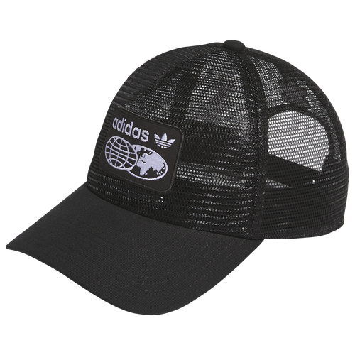 Shop Adidas Originals Mens  Worldwide Mesh Trucker Hat In Black/black