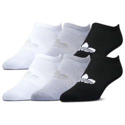 Men's - adidas Originals Superlite No Show 6PK Socks - Heather Grey/Black/White