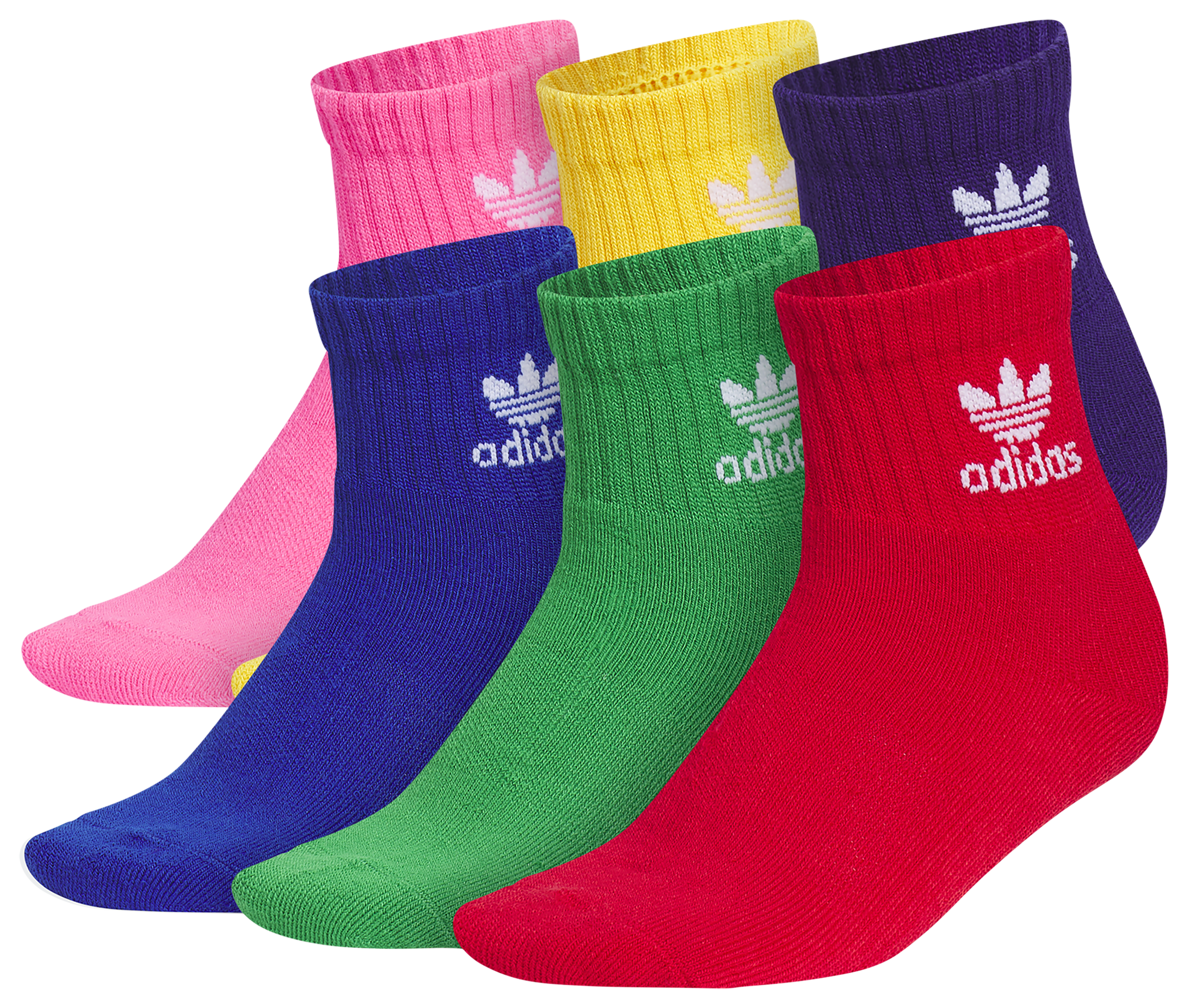 adidas Originals Trefoil Quarter Socks-6PK