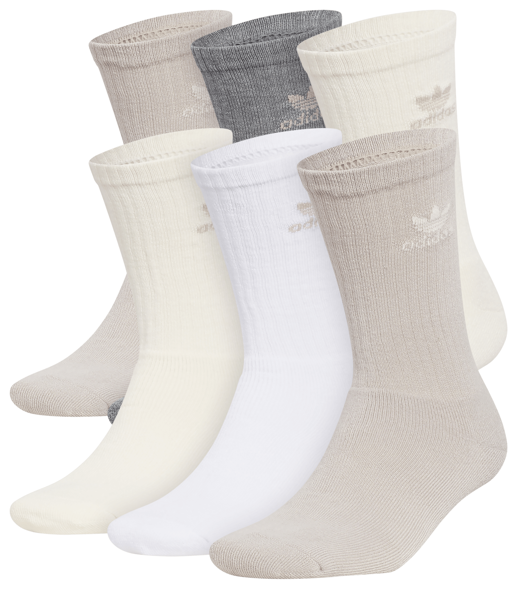 ADIDAS Originals Trefoil - Paquete de 6 calcetines Crew