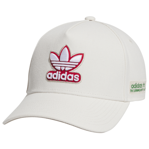 

adidas Originals Mens adidas Originals A Frame Lux Prep Adjustable Hat - Mens White/Red Size One Size