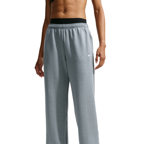  - Nike Dri-FIT Studio Fleece Sport Mid Open Hem Pant - Smoke Grey/Heather White