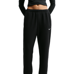 Women's - Nike Studio Fleece Mid-Weight Mid-Rise Jogger - Total Black/Sail