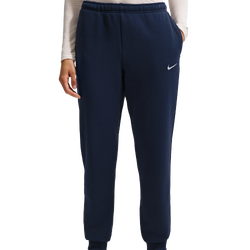 Women's - Nike Studio Fleece Mid-Weight Mid-Rise Jogger - Midnight Navy/Sail