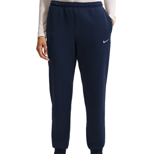WOMENS - Nike Studio Fleece Mid-Weight Mid-Rise Jogger - Midnight Navy/Sail